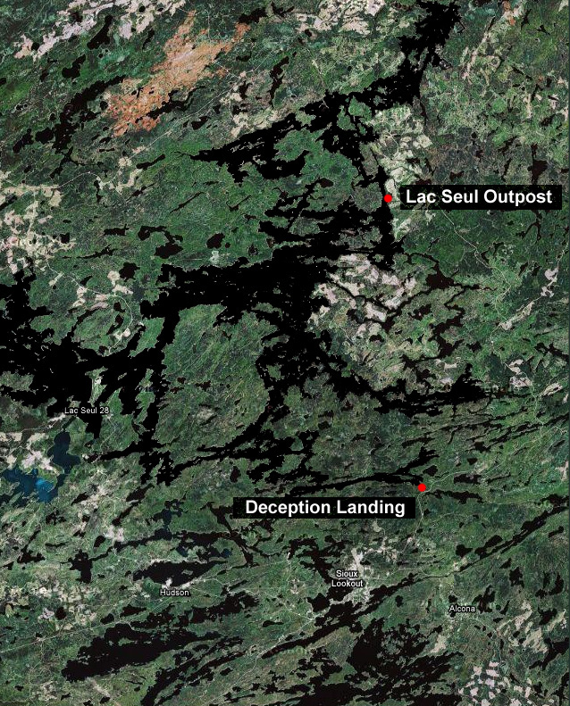 Satellite Photo of Lac Seul